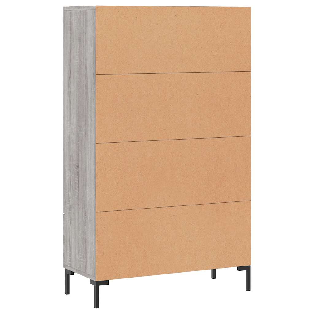 Szürke sonoma szerelt fa magasszekrény 69,5 x 31 x 115 cm 8