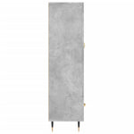 Betonszürke szerelt fa magasszekrény 69,5 x 31 x 115 cm 7