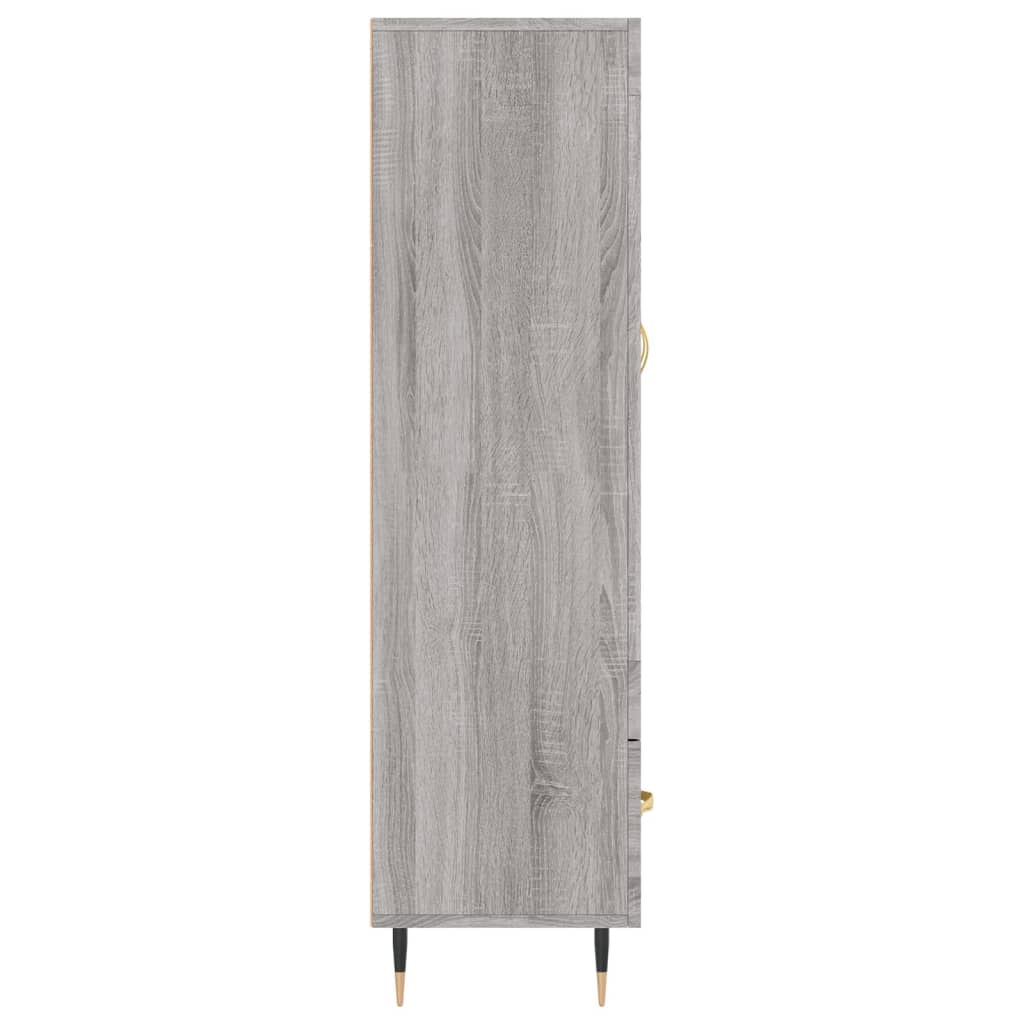 Szürke sonoma szerelt fa magasszekrény 69,5 x 31 x 115 cm 7