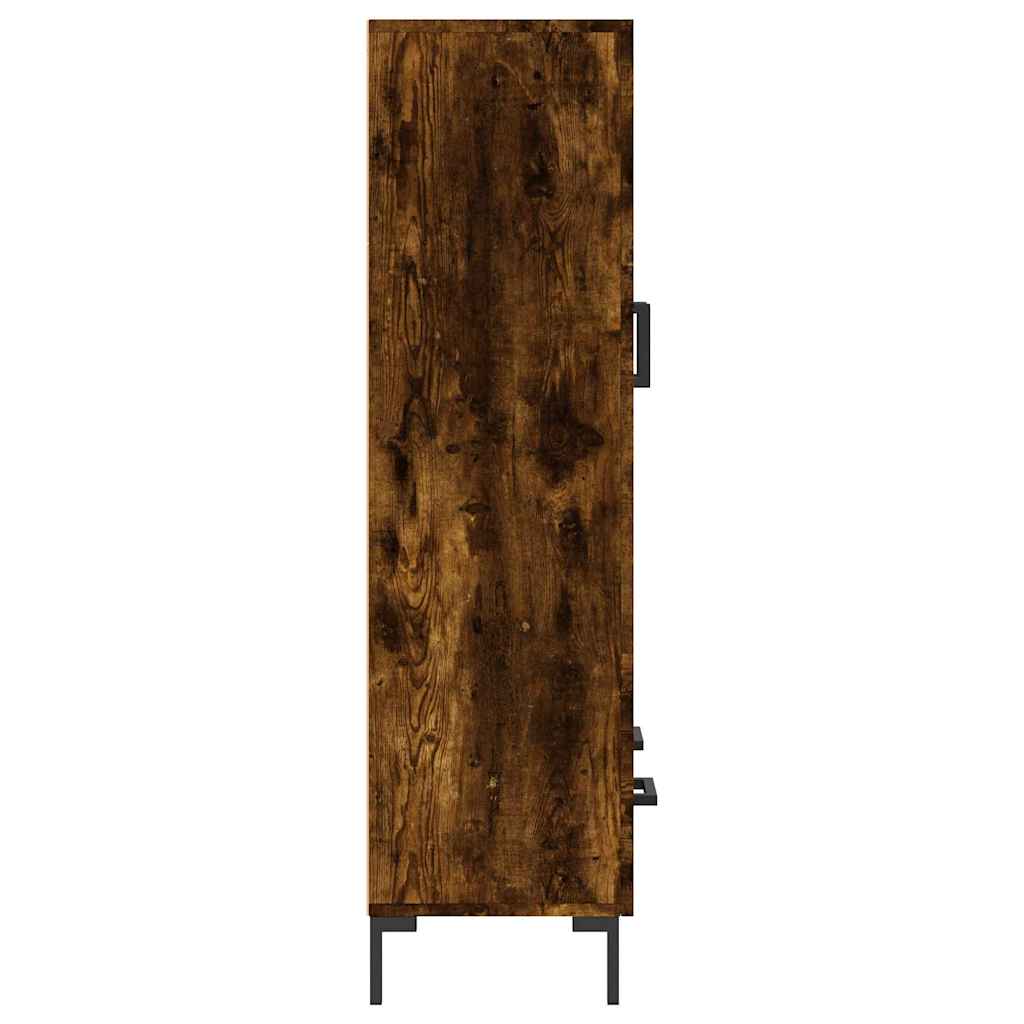 Füstös tölgy színű szerelt fa magasszekrény 69,5 x 31 x 115 cm 7