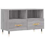 Szürke sonoma színű szerelt fa TV-szekrény 80x36x50 cm 2