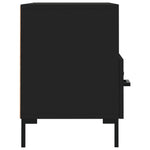 Fekete szerelt fa TV-szekrény 80 x 36 x 50 cm 7