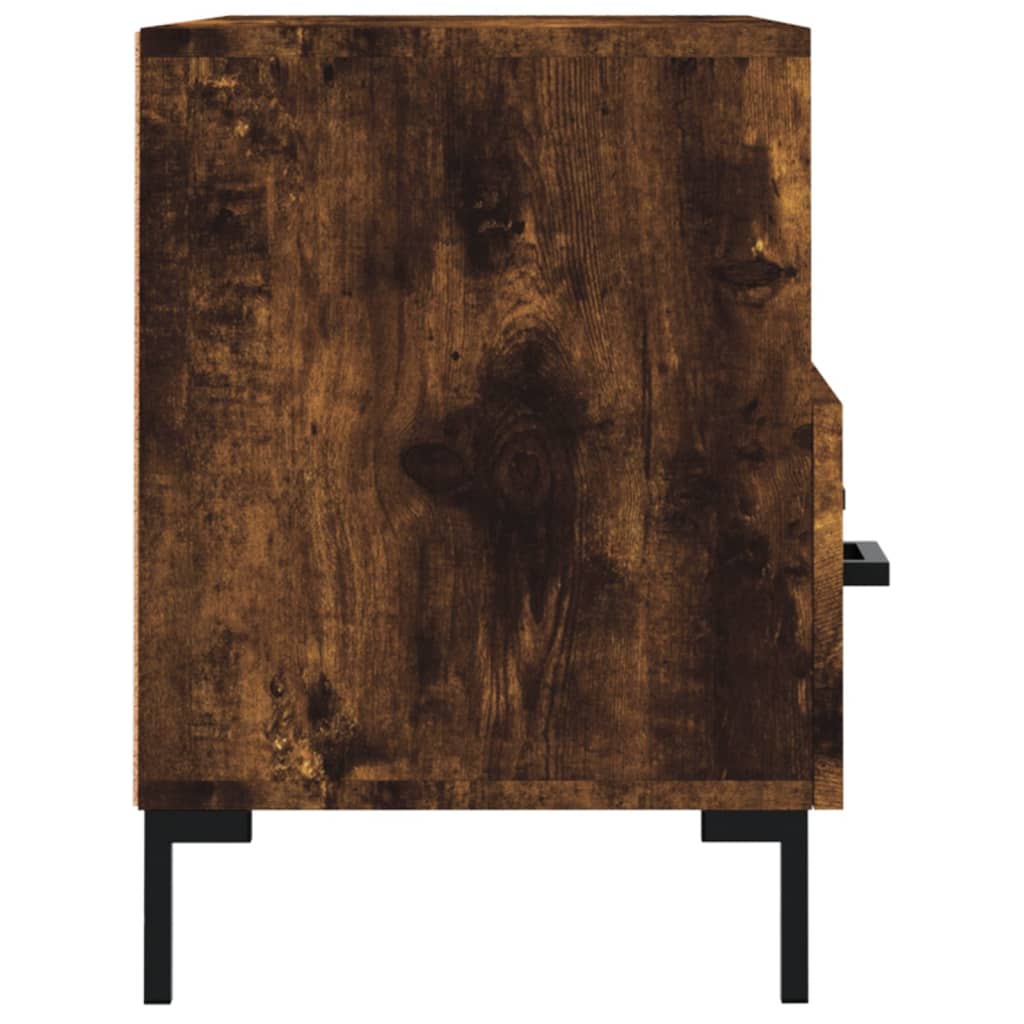 Füstös tölgy színű szerelt fa TV-szekrény 80 x 36 x 50 cm 7