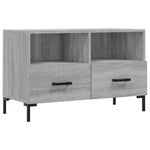 Szürke sonoma színű szerelt fa TV-szekrény 80x36x50 cm 2