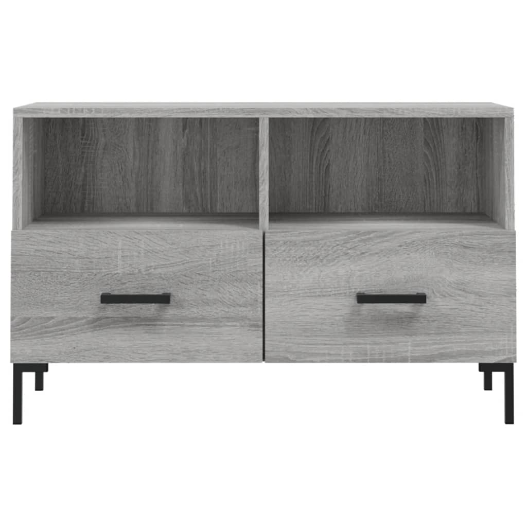 Szürke sonoma színű szerelt fa TV-szekrény 80x36x50 cm 5
