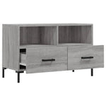 Szürke sonoma színű szerelt fa TV-szekrény 80x36x50 cm 6