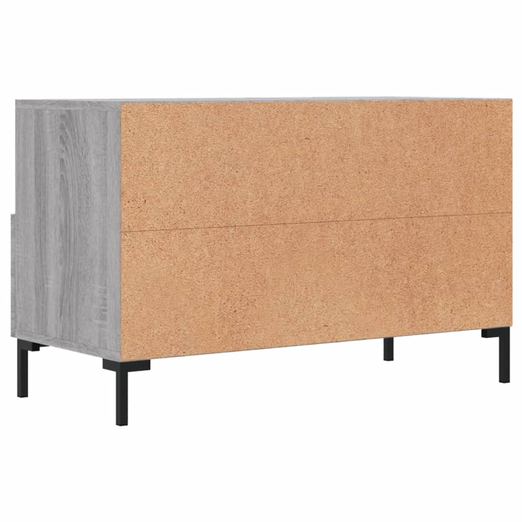 Szürke sonoma színű szerelt fa TV-szekrény 80x36x50 cm 8