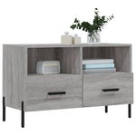 Szürke sonoma színű szerelt fa TV-szekrény 80x36x50 cm 3