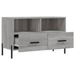 Szürke sonoma színű szerelt fa TV-szekrény 80x36x50 cm 6