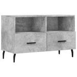 Betonszürke szerelt fa TV-szekrény 80 x 36 x 50 cm 2