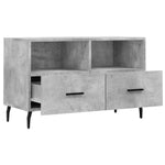 Betonszürke szerelt fa TV-szekrény 80 x 36 x 50 cm 6