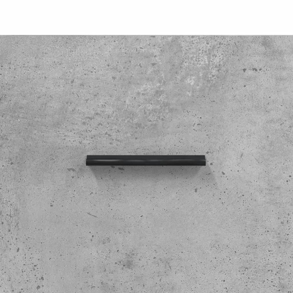 Betonszürke szerelt fa TV-szekrény 80 x 36 x 50 cm 9