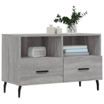 Szürke sonoma színű szerelt fa TV-szekrény 80x36x50 cm 3