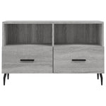 Szürke sonoma színű szerelt fa TV-szekrény 80x36x50 cm 5