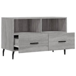 Szürke sonoma színű szerelt fa TV-szekrény 80x36x50 cm 6