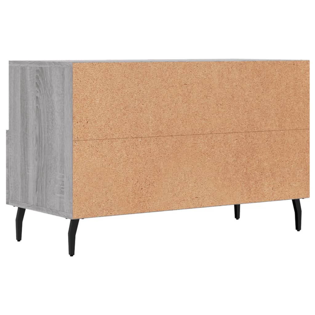 Szürke sonoma színű szerelt fa TV-szekrény 80x36x50 cm 8