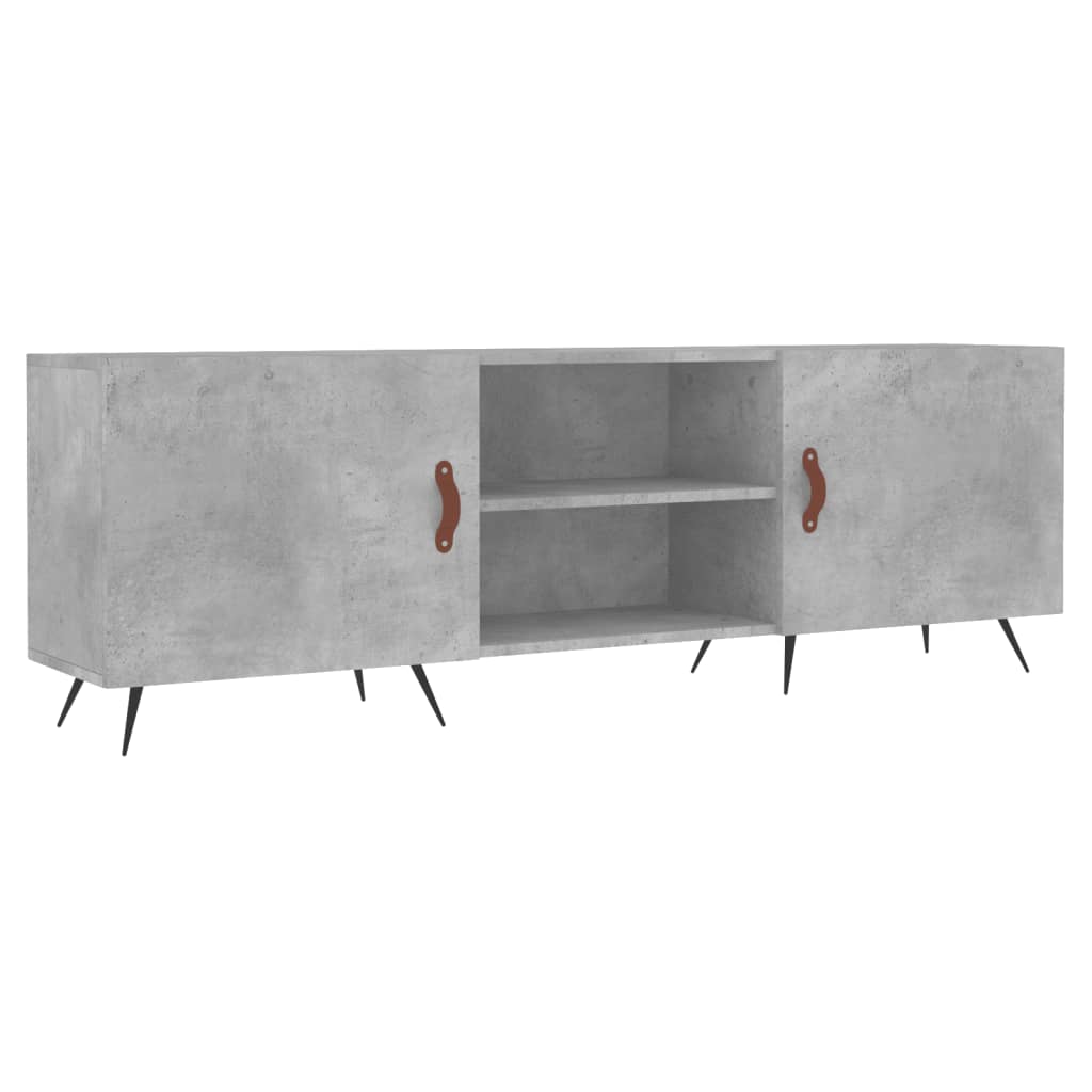 Betonszürke szerelt fa TV-szekrény 150 x 30 x 50 cm 2
