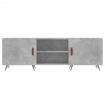 Betonszürke szerelt fa TV-szekrény 150 x 30 x 50 cm 5