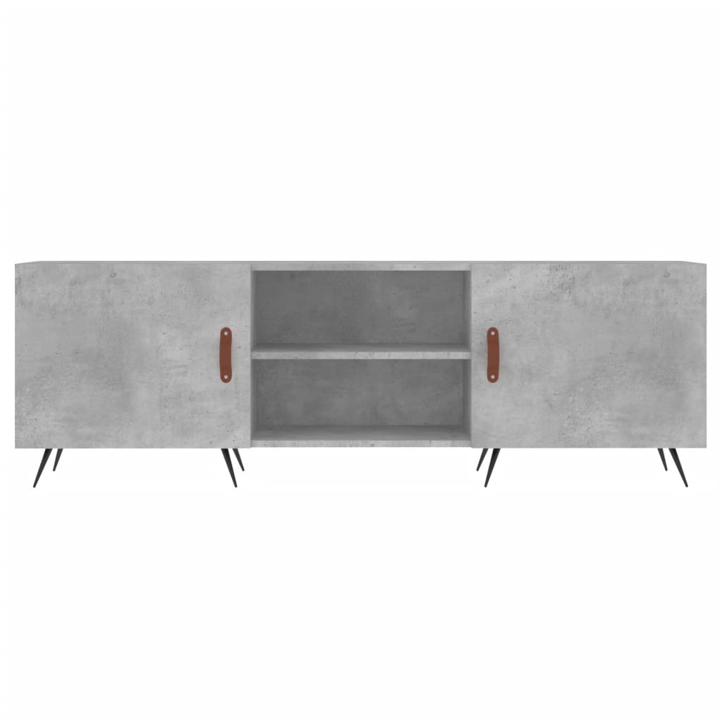 Betonszürke szerelt fa TV-szekrény 150 x 30 x 50 cm 5
