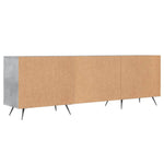 Betonszürke szerelt fa TV-szekrény 150 x 30 x 50 cm 8