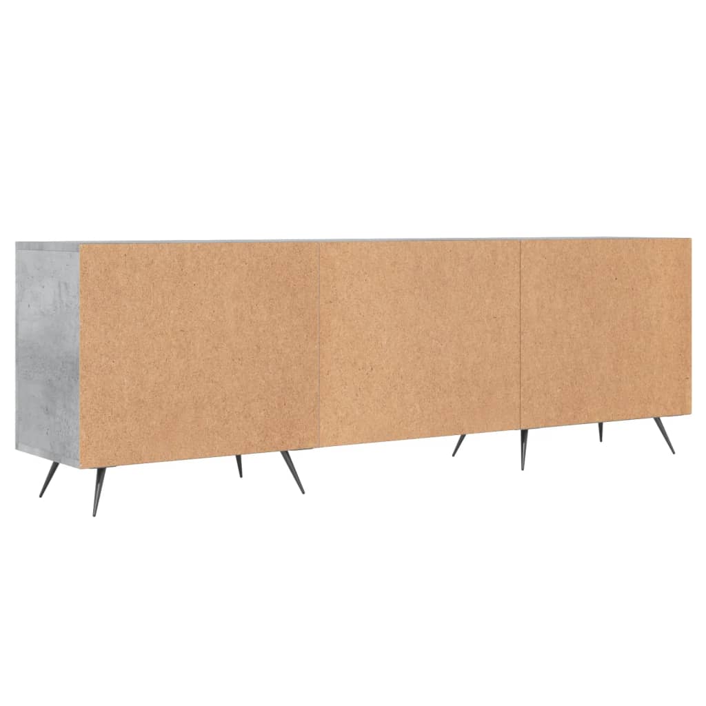 Betonszürke szerelt fa TV-szekrény 150 x 30 x 50 cm 8