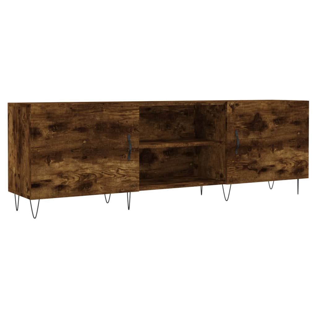 Füstös tölgy színű szerelt fa TV-szekrény 150 x 30 x 44,5 cm 2