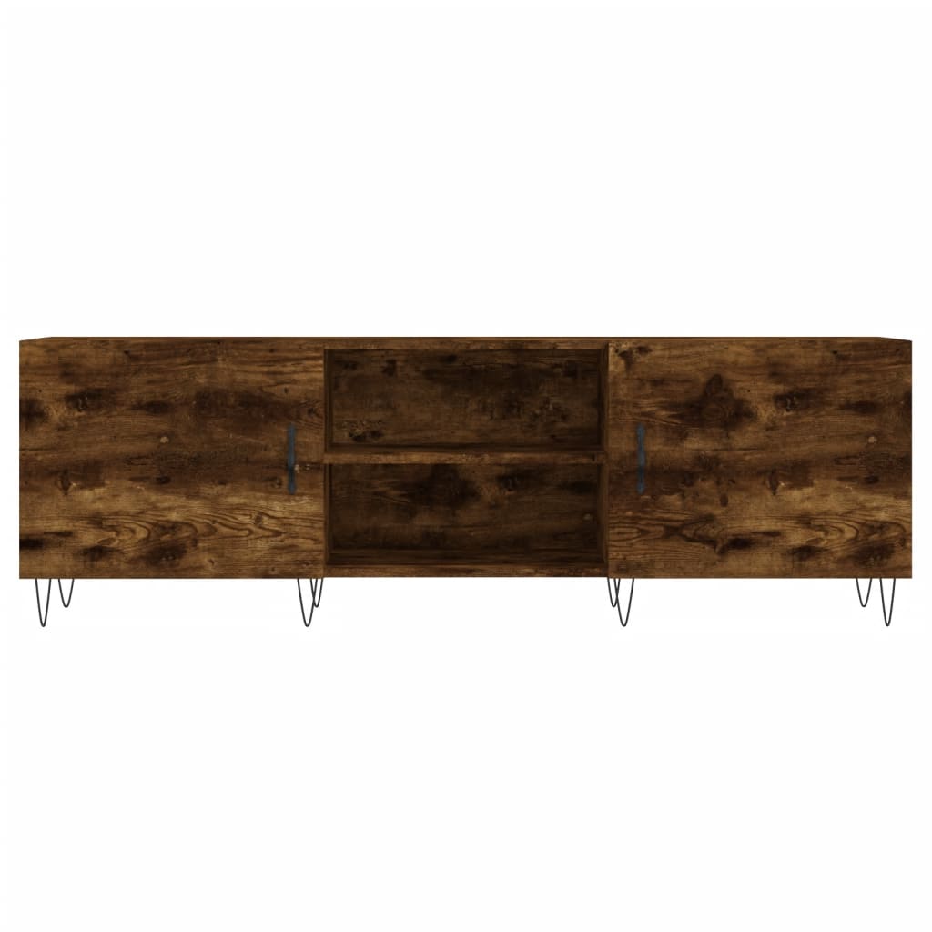 Füstös tölgy színű szerelt fa TV-szekrény 150 x 30 x 44,5 cm 5