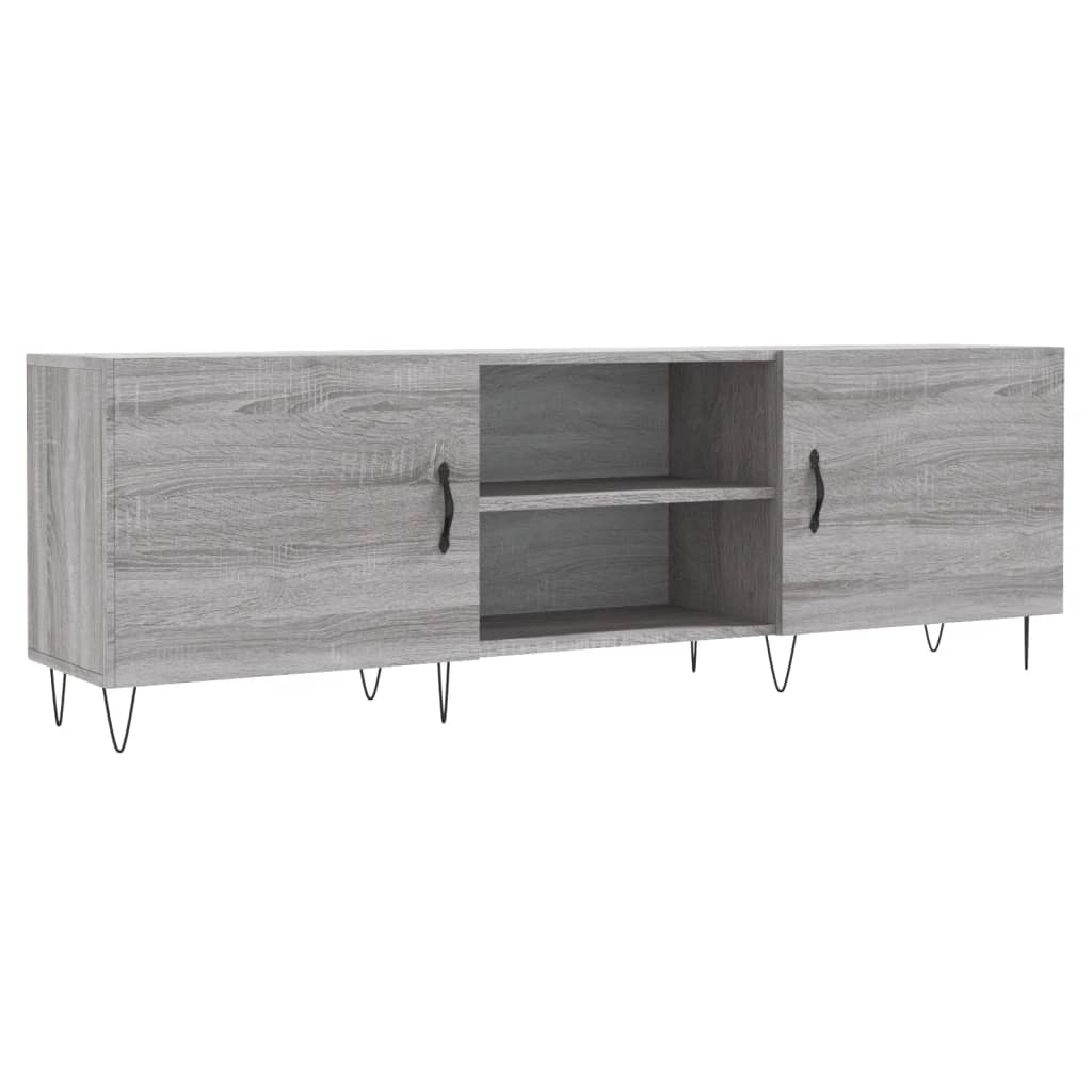 Szürke sonoma színű szerelt fa TV-szekrény 150x30x50 cm 2