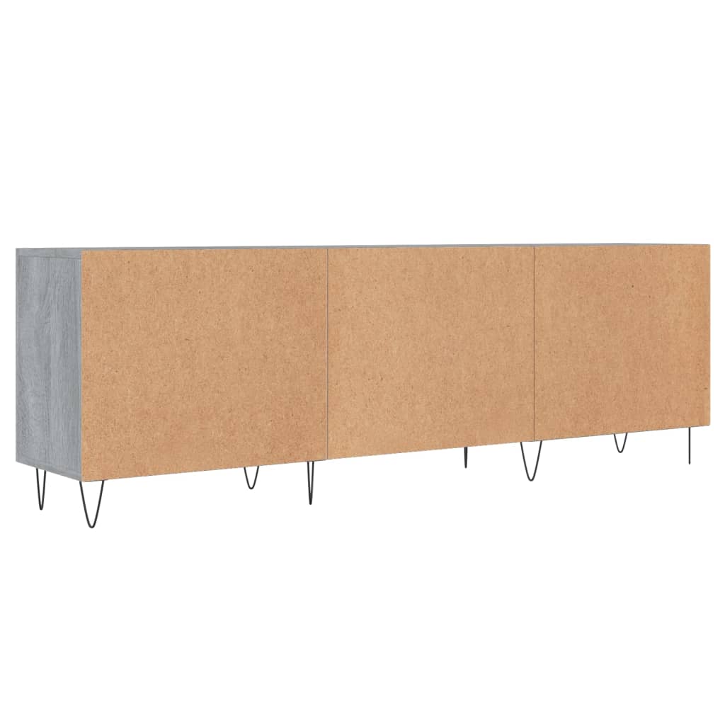 Szürke sonoma színű szerelt fa TV-szekrény 150x30x50 cm 8
