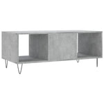 Betonszürke szerelt fa dohányzóasztal 102 x 50 x 40 cm 8
