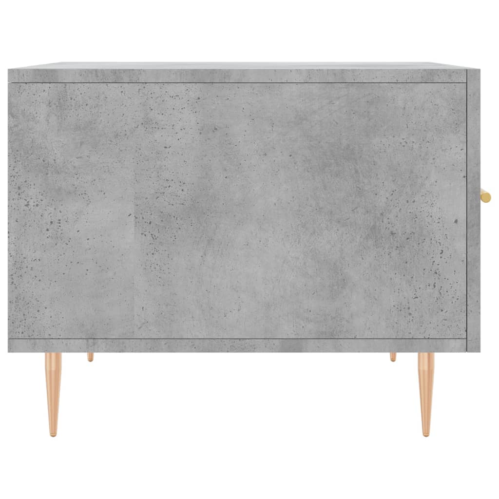 Betonszürke szerelt fa dohányzóasztal 50 x 50 x 40 cm 7
