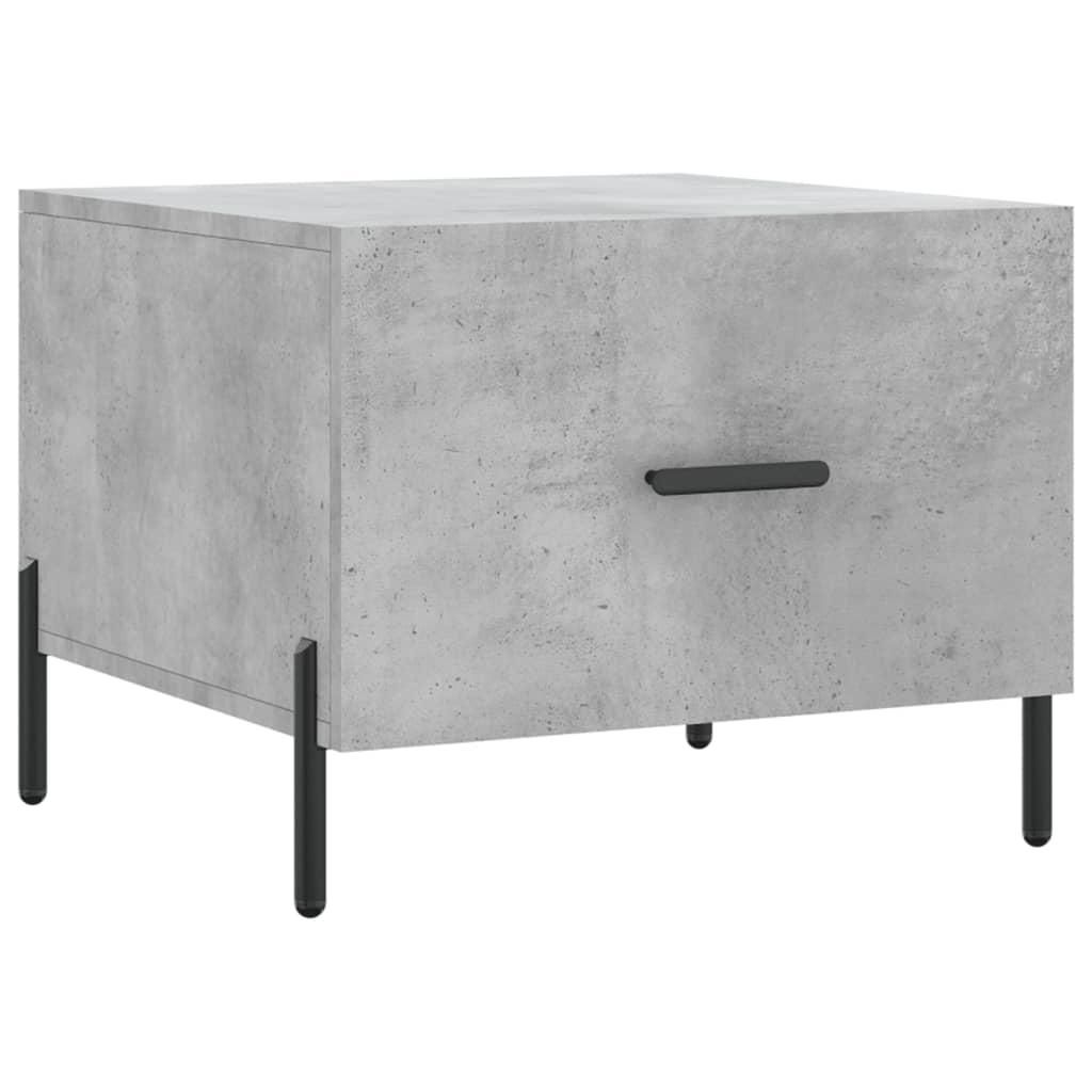 Betonszürke szerelt fa dohányzóasztal 50 x 50 x 40 cm 2