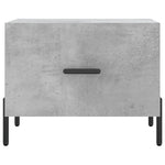 Betonszürke szerelt fa dohányzóasztal 50 x 50 x 40 cm 5