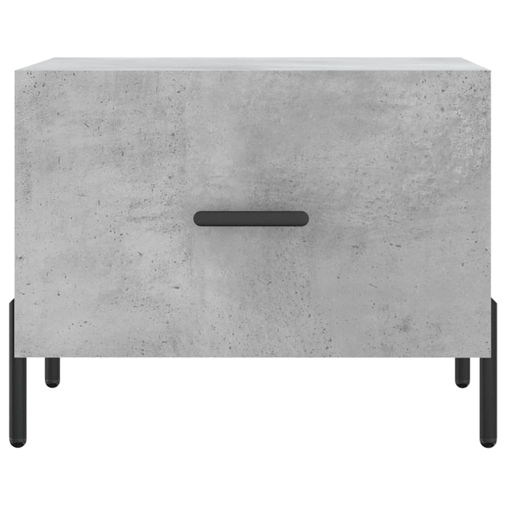 Betonszürke szerelt fa dohányzóasztal 50 x 50 x 40 cm 5