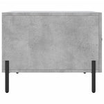 Betonszürke szerelt fa dohányzóasztal 50 x 50 x 40 cm 7