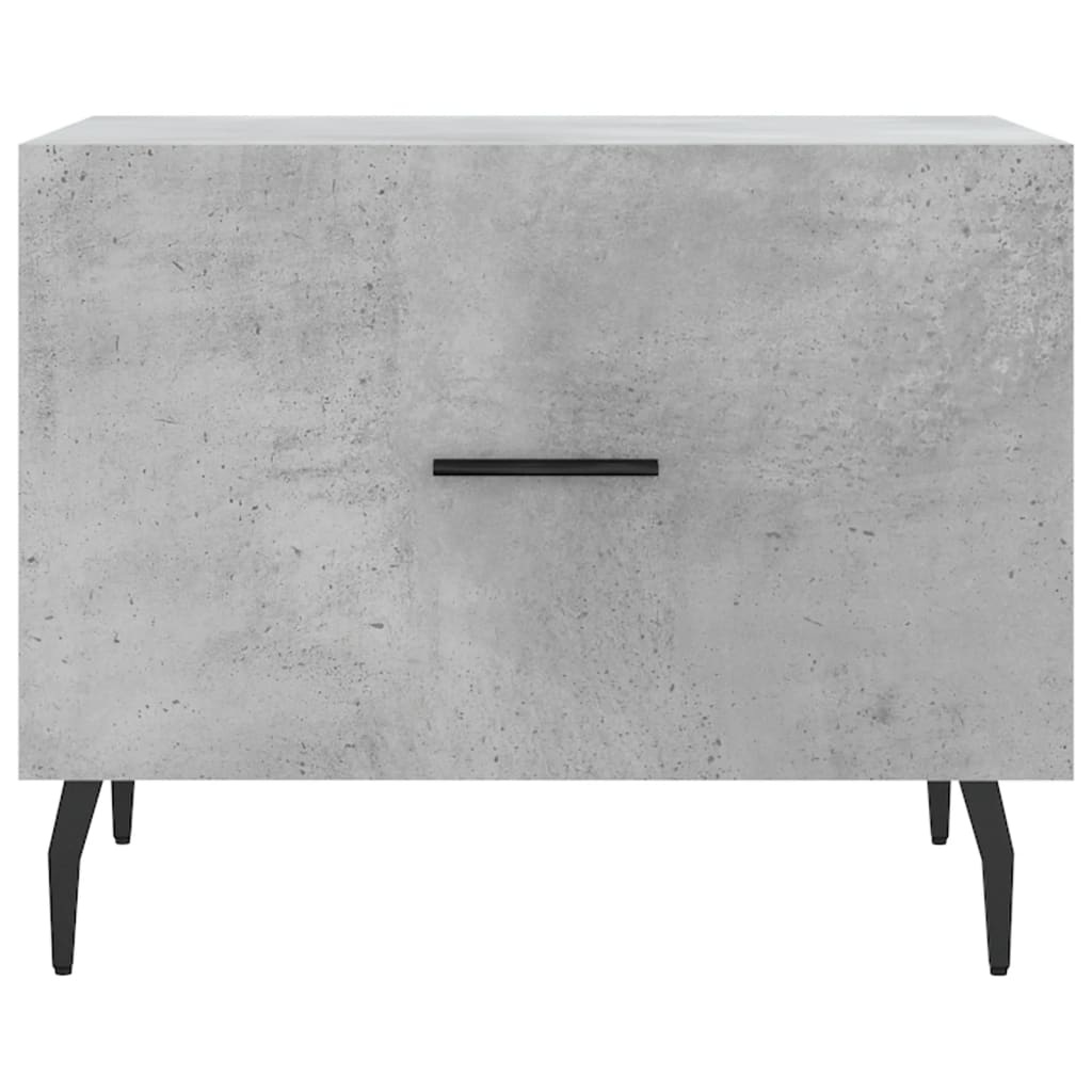 Betonszürke szerelt fa dohányzóasztal 50 x 50 x 40 cm 5