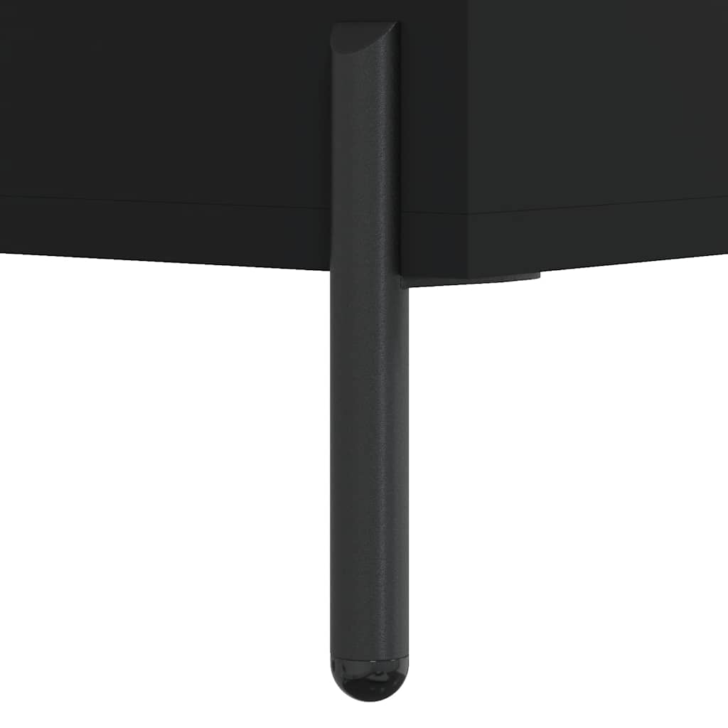 Fekete szerelt fa cipőszekrény 60 x 35 x 105 cm 10
