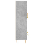 Betonszürke szerelt fa magasszekrény 69,5 x 31 x 115 cm 7