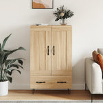 Sonoma tölgy színű szerelt fa magasszekrény 69,5 x 31 x 115 cm