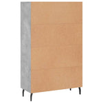 Betonszürke szerelt fa magasszekrény 69,5 x 31 x 115 cm 8