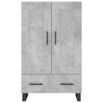 Betonszürke szerelt fa magasszekrény 69,5 x 31 x 115 cm 5