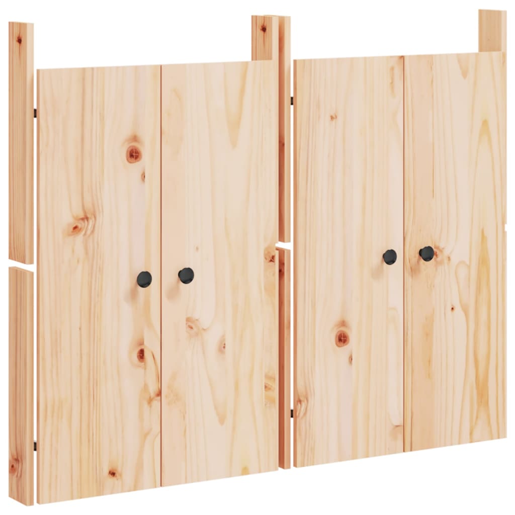 2 db tömör fenyőfa MEPPEL kültéri konyhaszekrény ajtó 50x9x82 cm 2