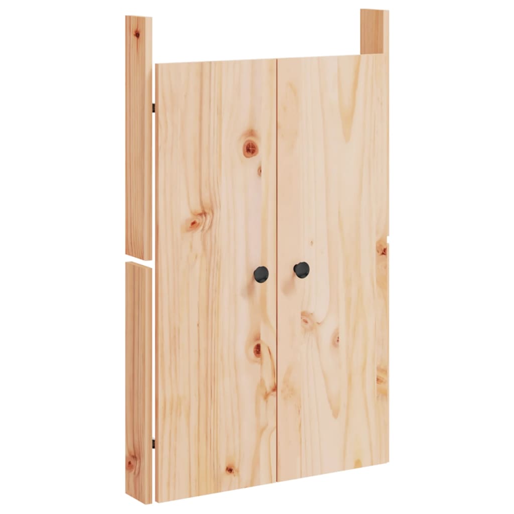 2 db tömör fenyőfa MEPPEL kültéri konyhaszekrény ajtó 50x9x82 cm 3
