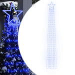 Kék 320 LED-es karácsonyfafüzér 375 cm 2