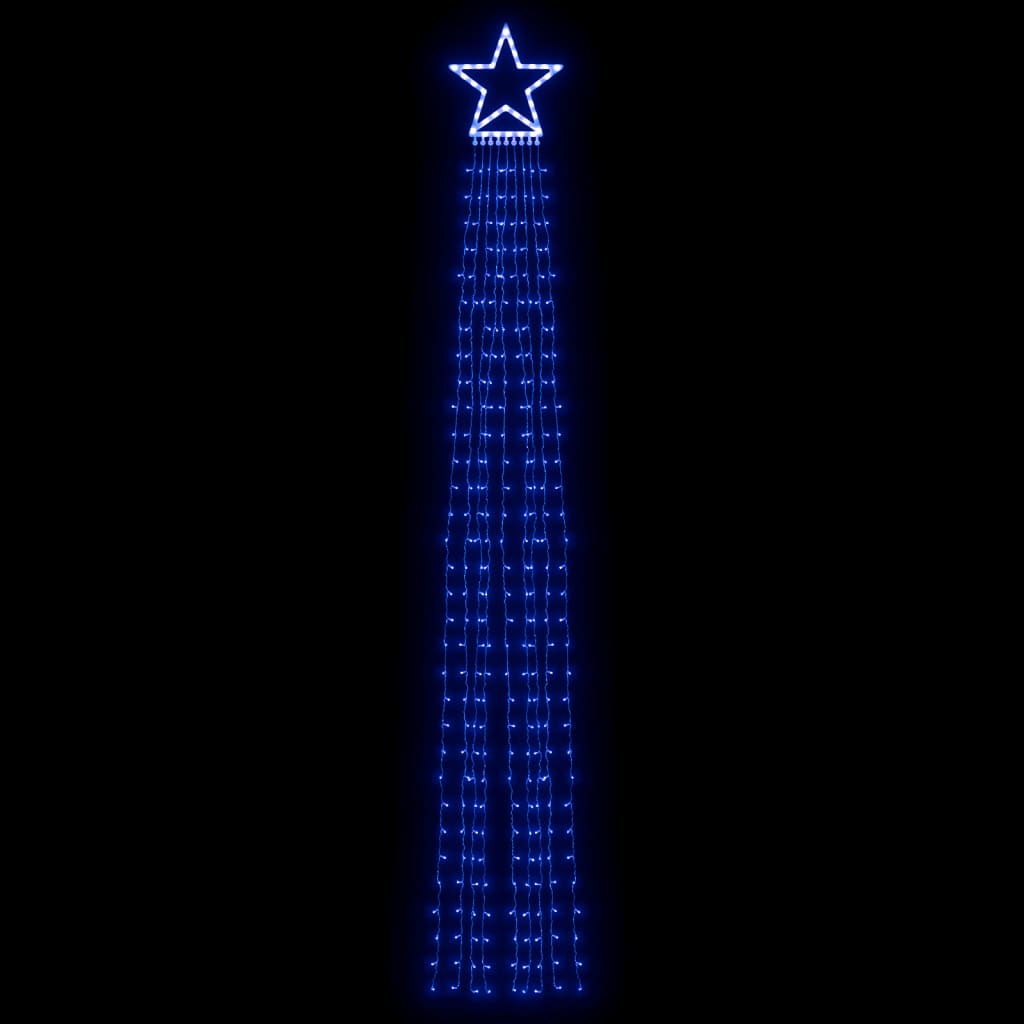 Kék 320 LED-es karácsonyfafüzér 375 cm 3