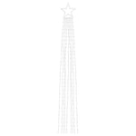 Kék 320 LED-es karácsonyfafüzér 375 cm 5