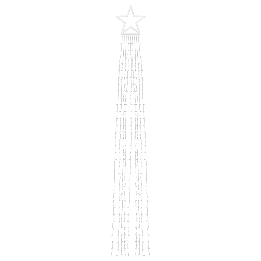 Kék 320 LED-es karácsonyfafüzér 375 cm 5