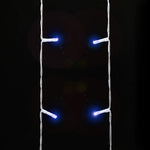 Kék 320 LED-es karácsonyfafüzér 375 cm 6