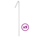 Kék 320 LED-es karácsonyfafüzér 375 cm 8
