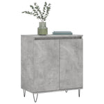 Betonszürke szerelt fa tálalószekrény 60 x 35 x 70 cm 3